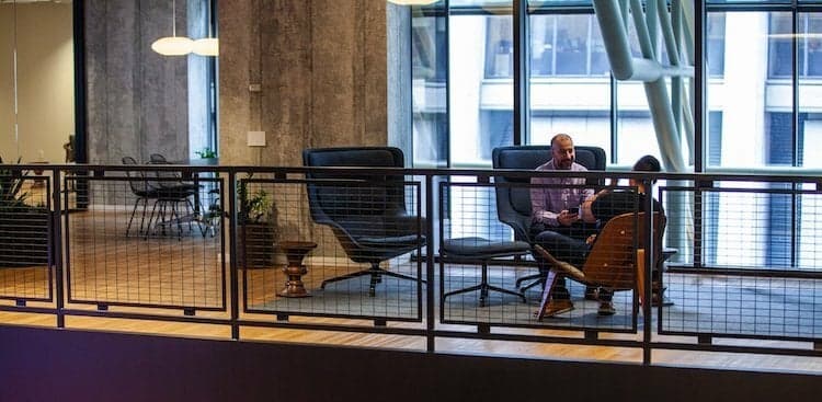 employees at Trustwave’s offices in Chicago