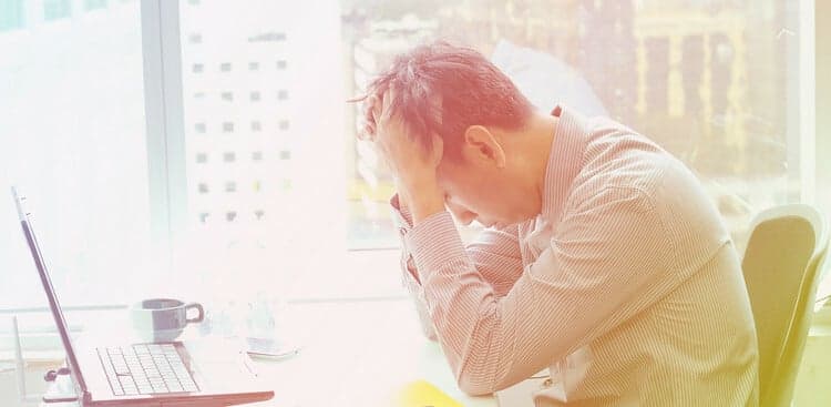 stressed man