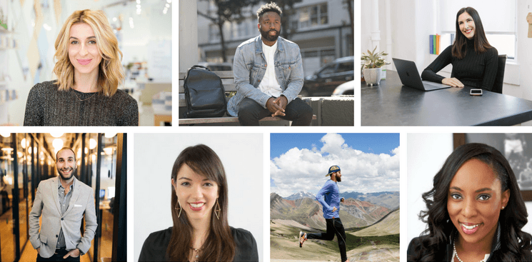 Katia Beauchamp, Rodney Williams, Steph Korey, Michael Dweck, Sylvia Vaquer, Mike Burnstein, and Jessica O. Matthews