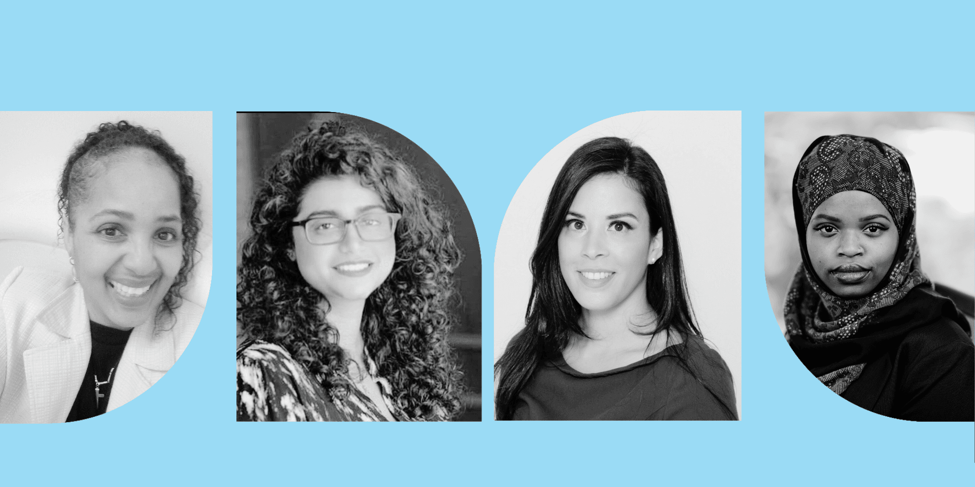 Anita Bailey, Rumana Syed, Fabianna Rodriguez-Mercado, and Misty Branch, graduates of Per Scholas